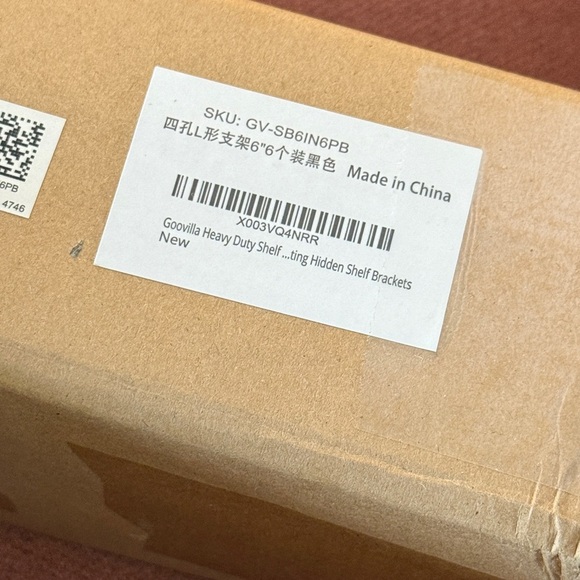 Goovilla Heavy Duty Floating Shelf Modern Black Wall Hidden Brackets - Picture 3 of 7